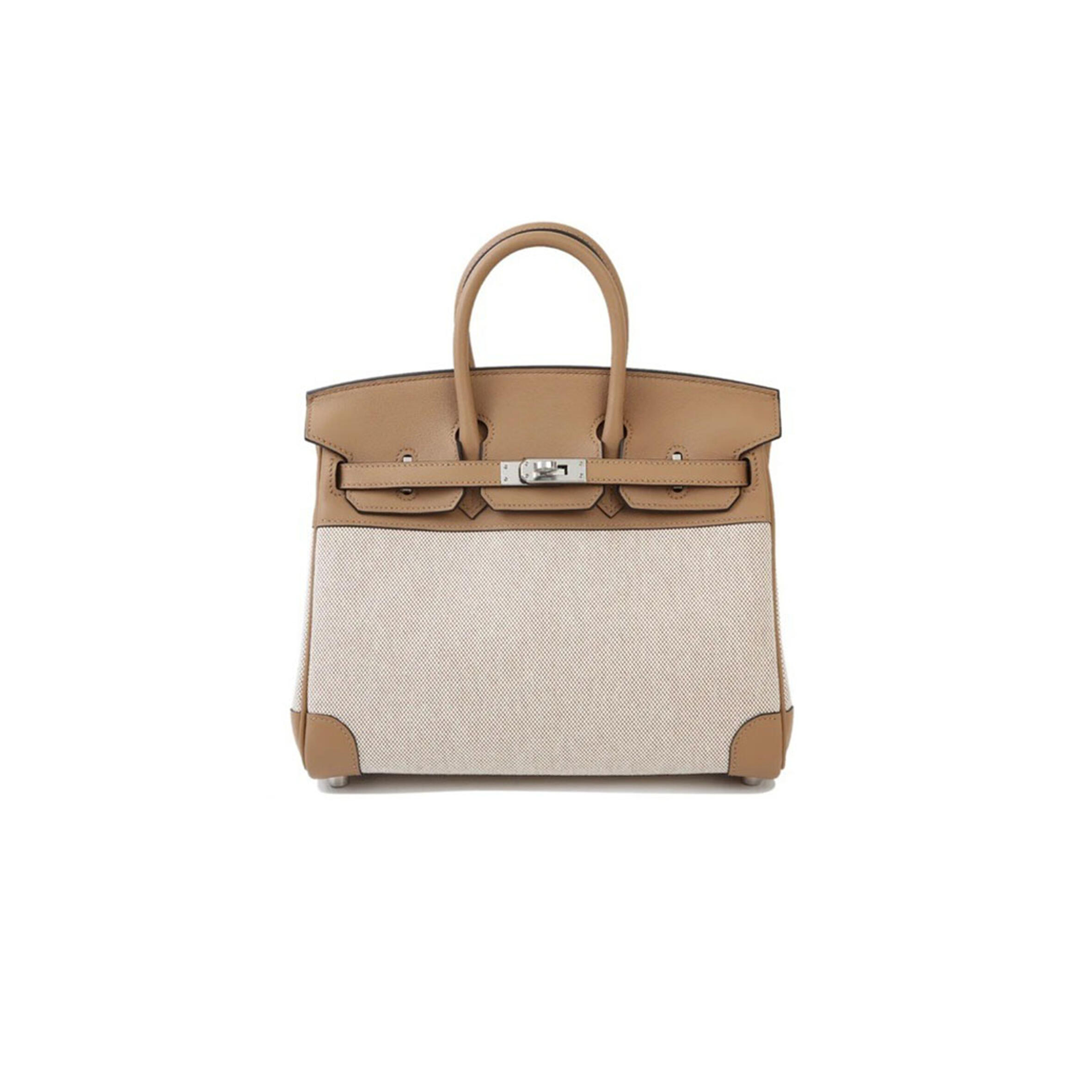 H**mes MASTER BIRKIN 25 IN TOILE SWIFT LEATHER (25*20*13cm)
